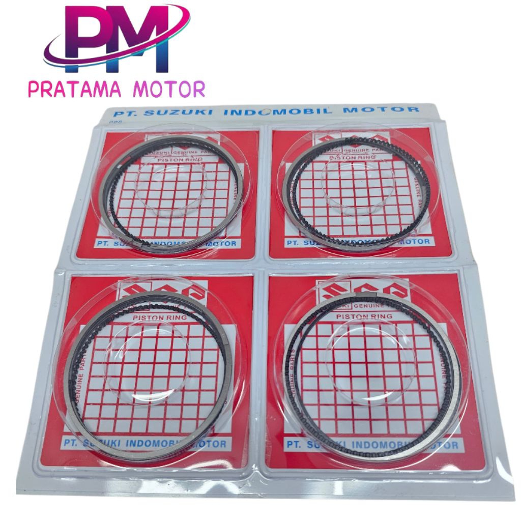 RING PISTON ASSY / SEHER SET SUZUKI ERTIGA BENSIN K14B 2012-2024 1SET ORIGINAL