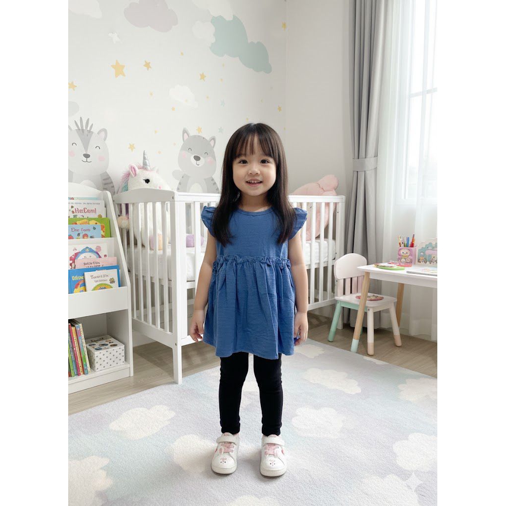 Baju atasan anak bahan crinkle adem & nyaman