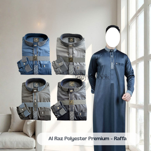 Jubah Saudi | Gamis Pria | Al Raz Kombinasi Premium Polyester - Pusat Grosir Al Noor