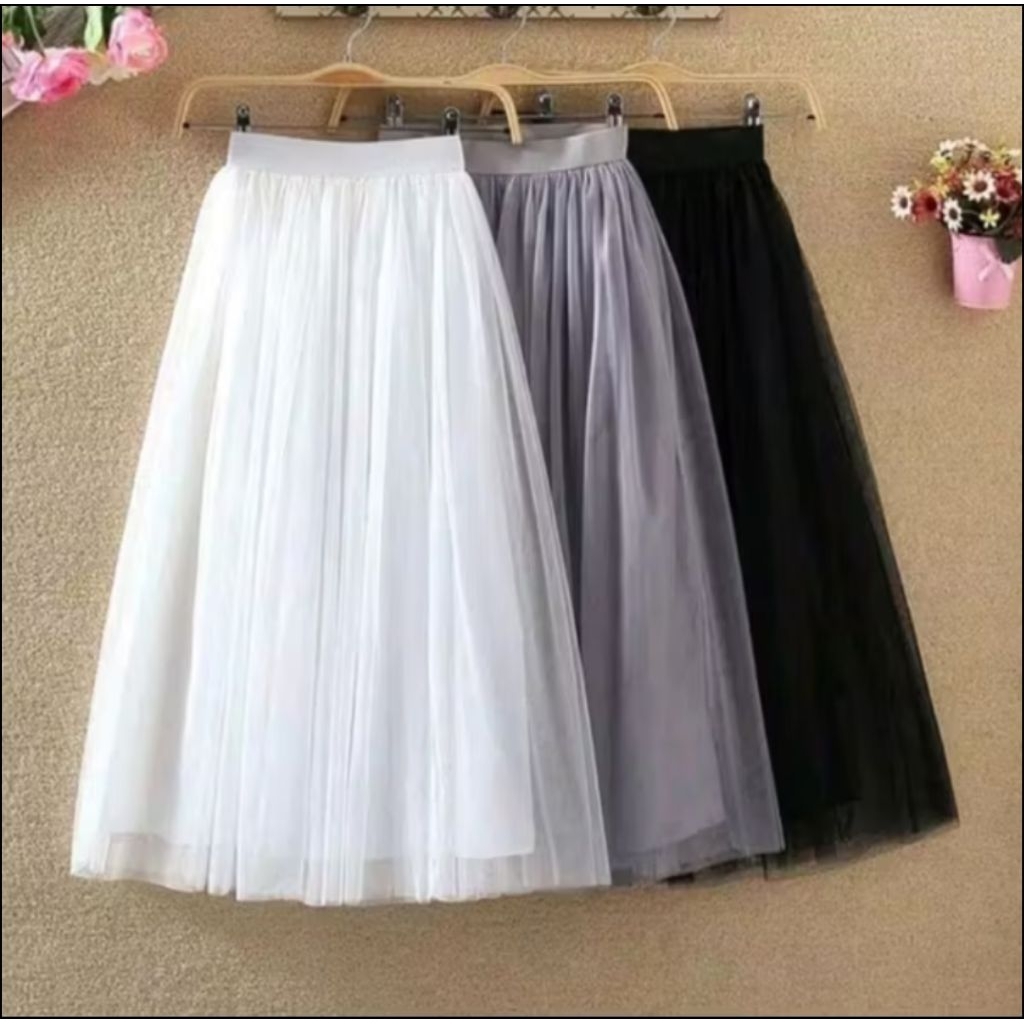 Rok tutu 2 layer rok tutu wanita rok tutu dewasa rok tutu korean style rok tutu bahan hayget dan til