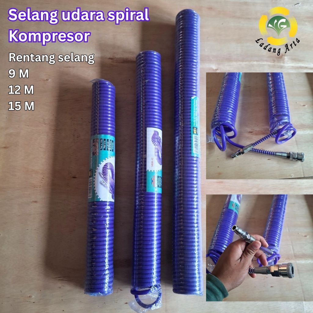 WIPRO Selang udara spiral kompresor /selang kompresor / selang spiral /selang angin kompresor