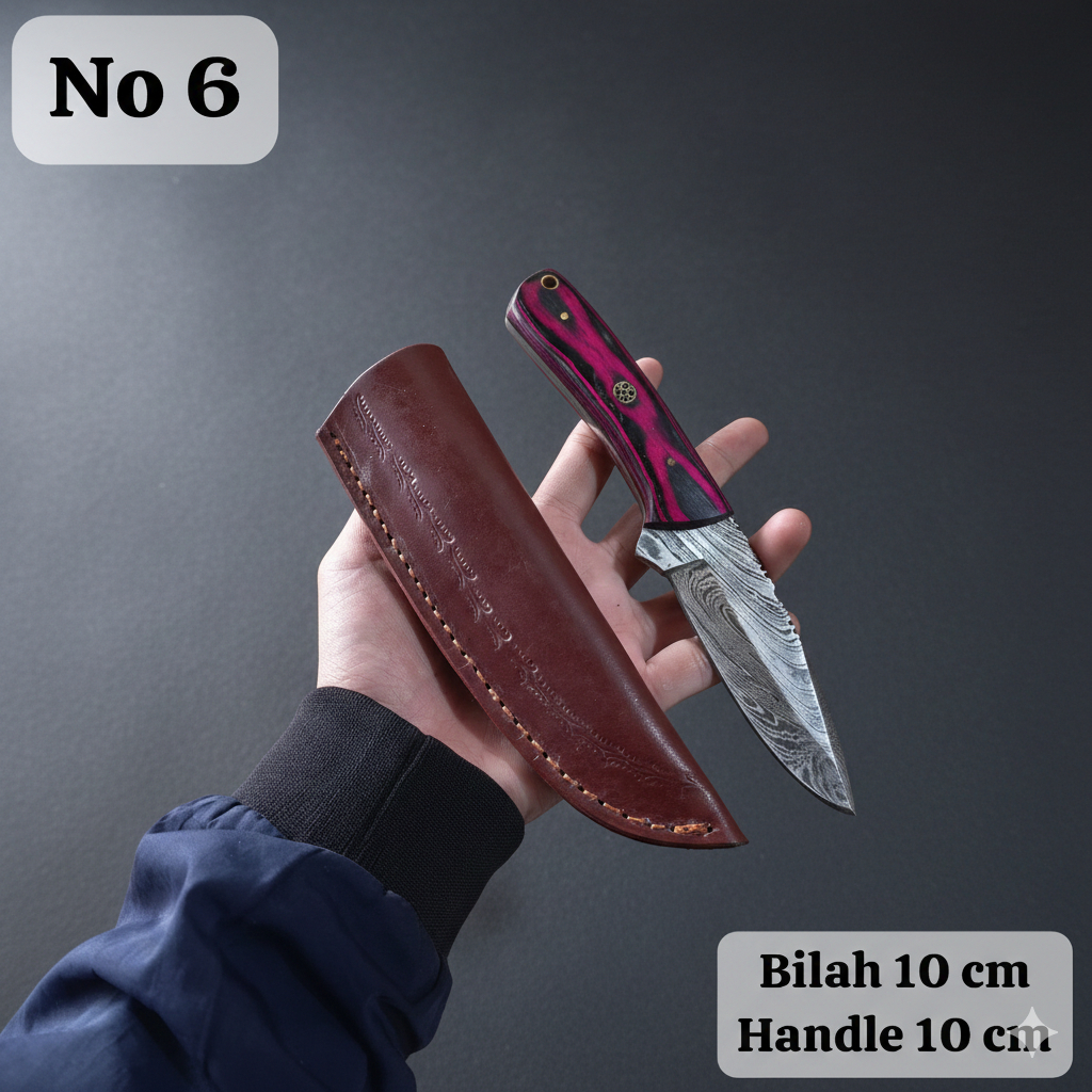 HK Pisau Dapur I Pisau Multifungsi I Pisau Survival I Pisau Damascus Tempa Asli