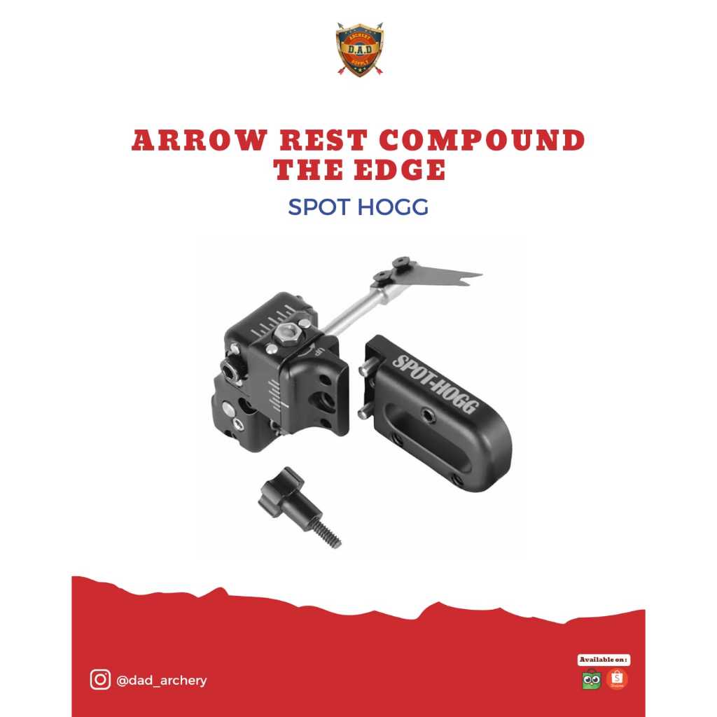 SPOT HOGG ARROW REST THE EDGE COMPOUND / ARROW REST COMPOUND BOW + BUBBLE WRAP
