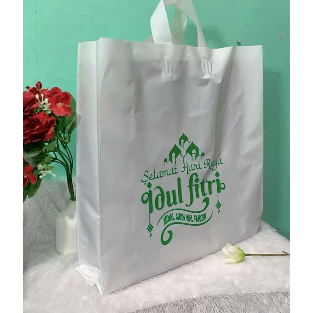 Kantong Plastik SOFT HANDLE motif idul fitri | Kantong plastik baju | kantong plastik sembako pakaia