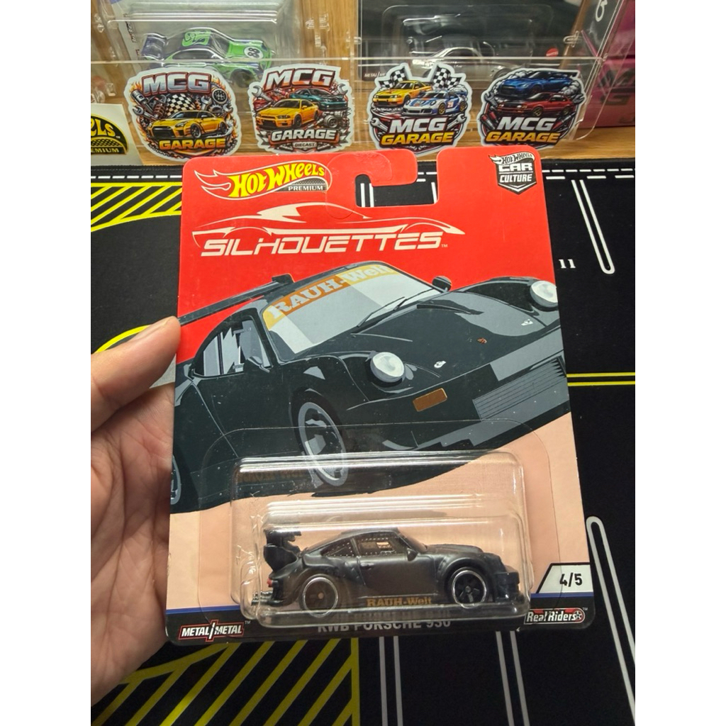 Hotwheels Silhouettes RWB Porsche 930 Black [Bubble Pecah]