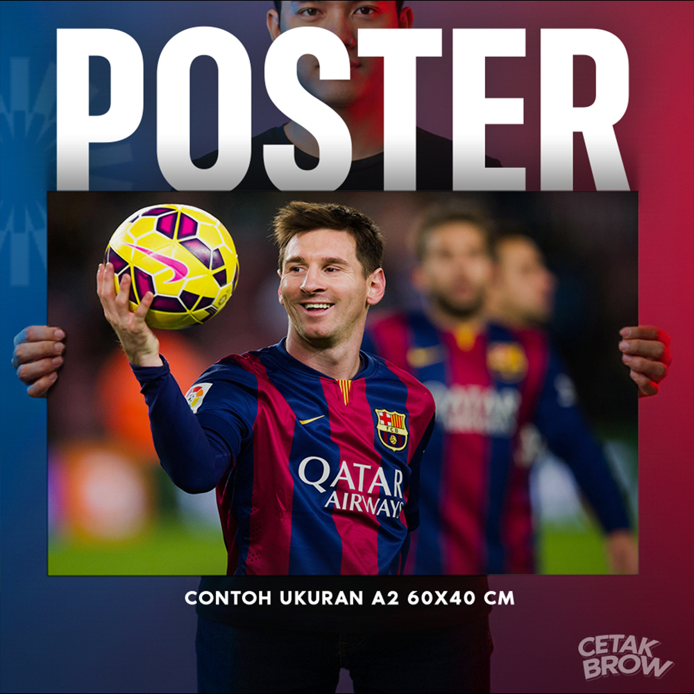 Lionel Messi Poster Artpaper Bisa Custom Hiasan Dinding Cowo Pemain Sepak Bola Legend THE GOAT