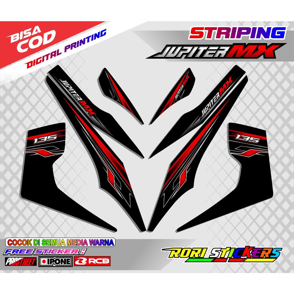 STRIPING VARIASI YAMAHA JUPITER MX 135 / STICKER LIST VARIASI MOTOR JUPITER MX 135