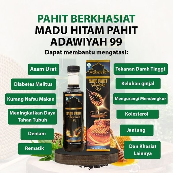 Madu Pahit Adawiyah99 | Madu Alami Kualitas Pilihan untuk Konsumsi Harian BPOM Menjaga Stamina