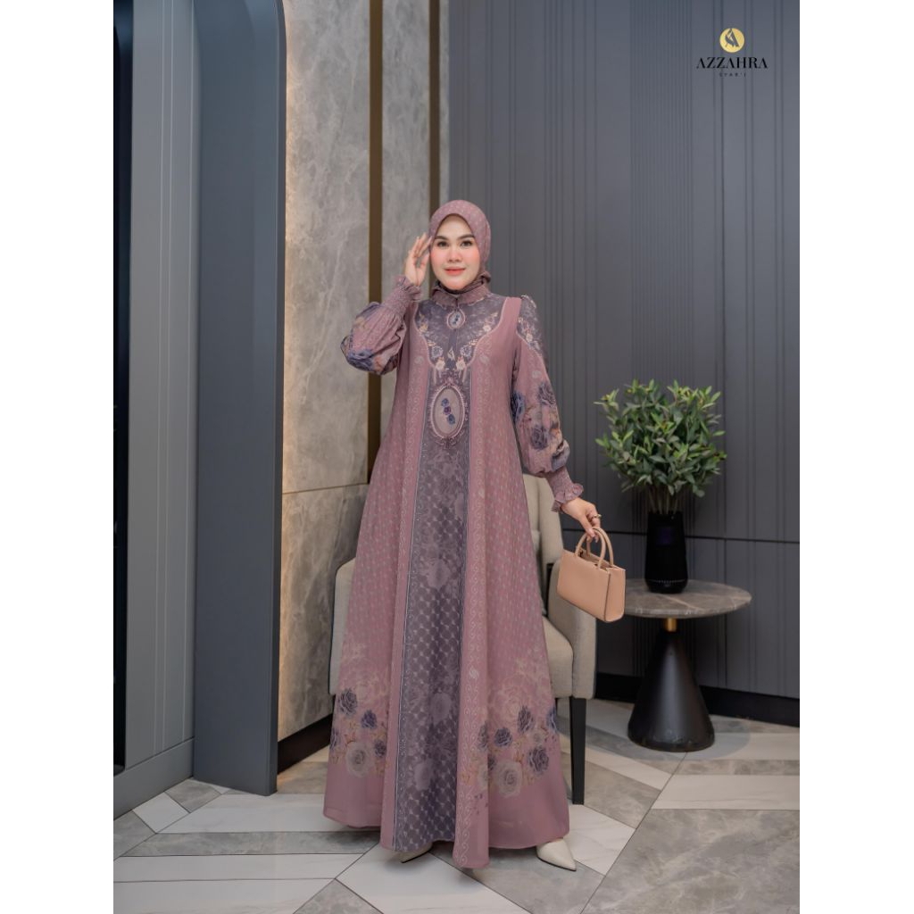 Gamis Set Hijab Azzahra Syari Aasia Series, Jihan Series, Bunga Series, Aiza Series, Alesa Series, A