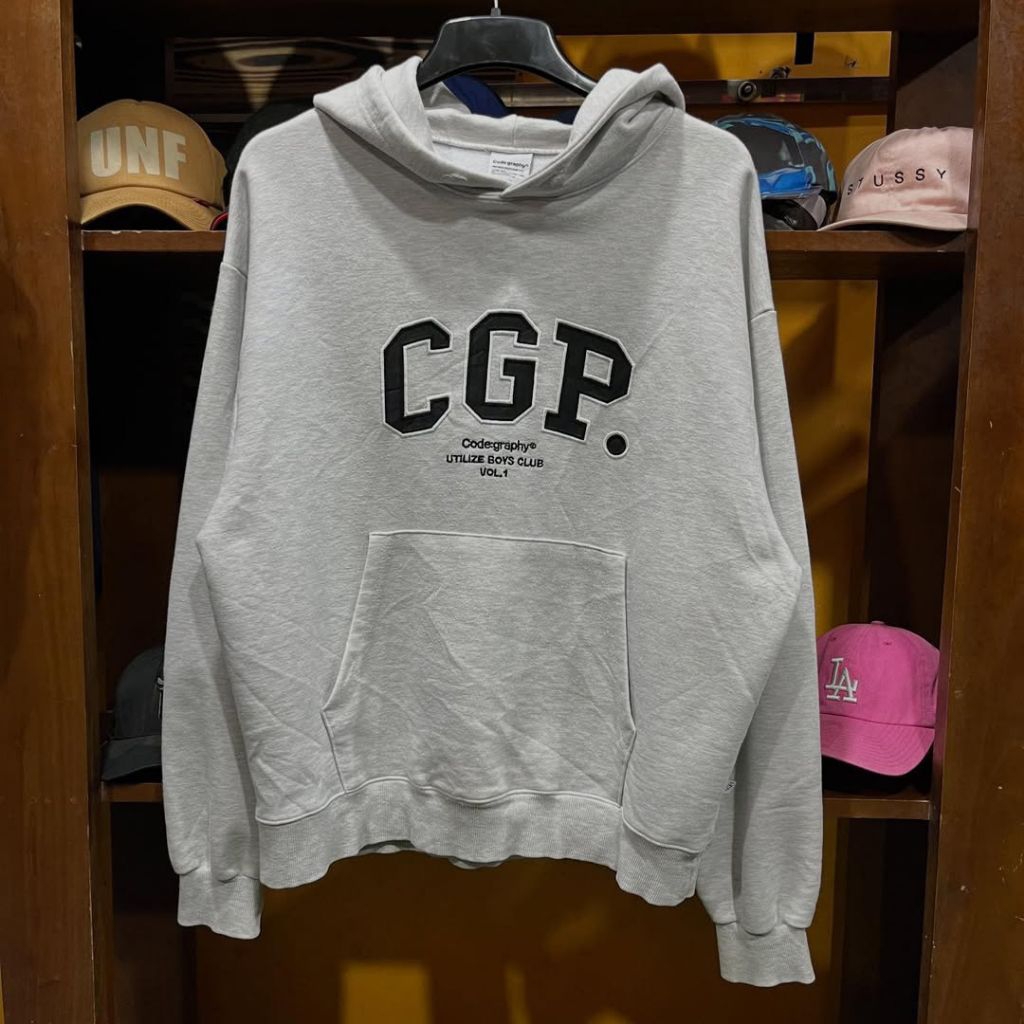 hoodie CODE GRAPHY tebal size XL casual bagus murah