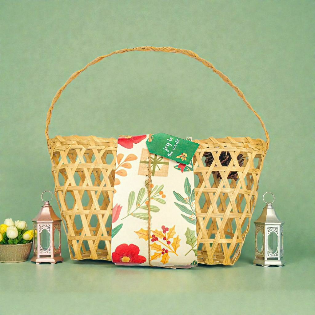 KRAOSAN Keranjang Tas Cantik Elegan - SOUVENIR BOX - Tempat Hampers - Raos Magelang