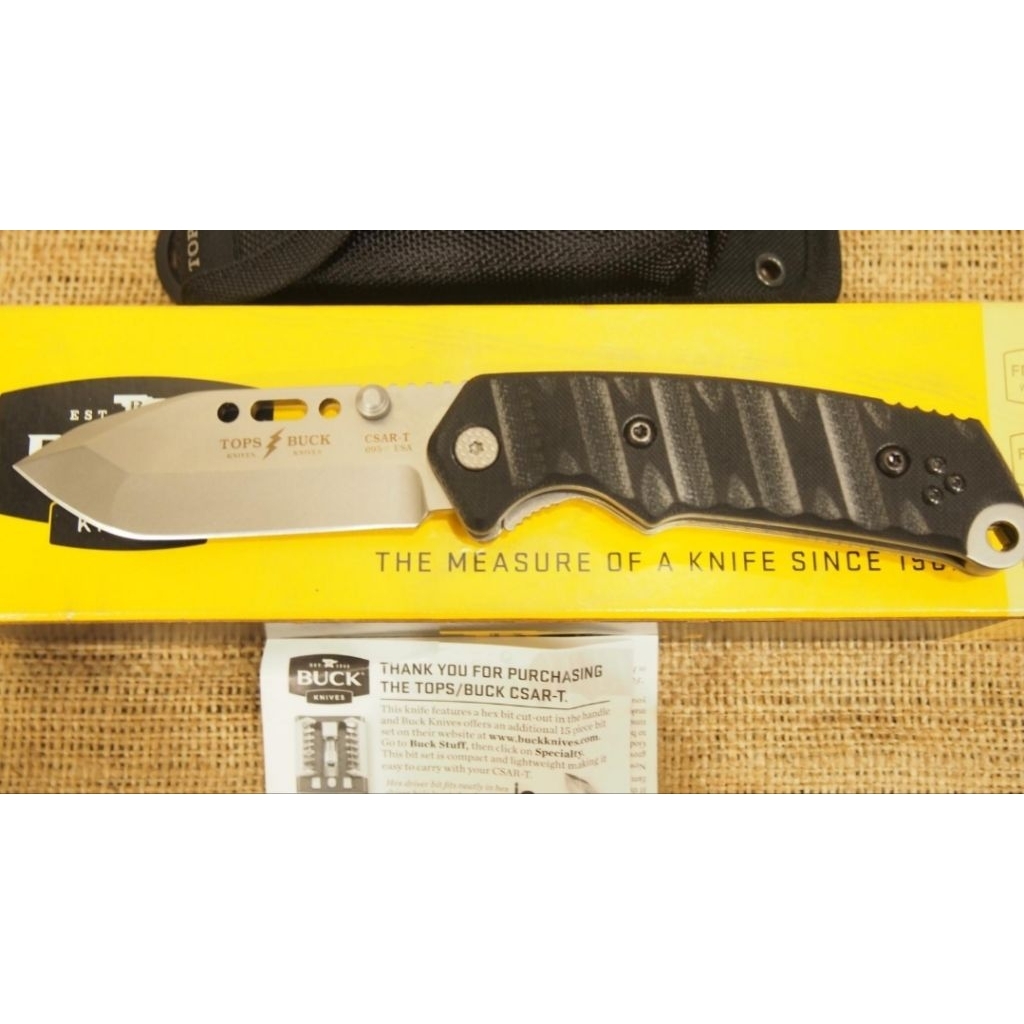 Pisau Lipat BUCK TOPS CSAR-T