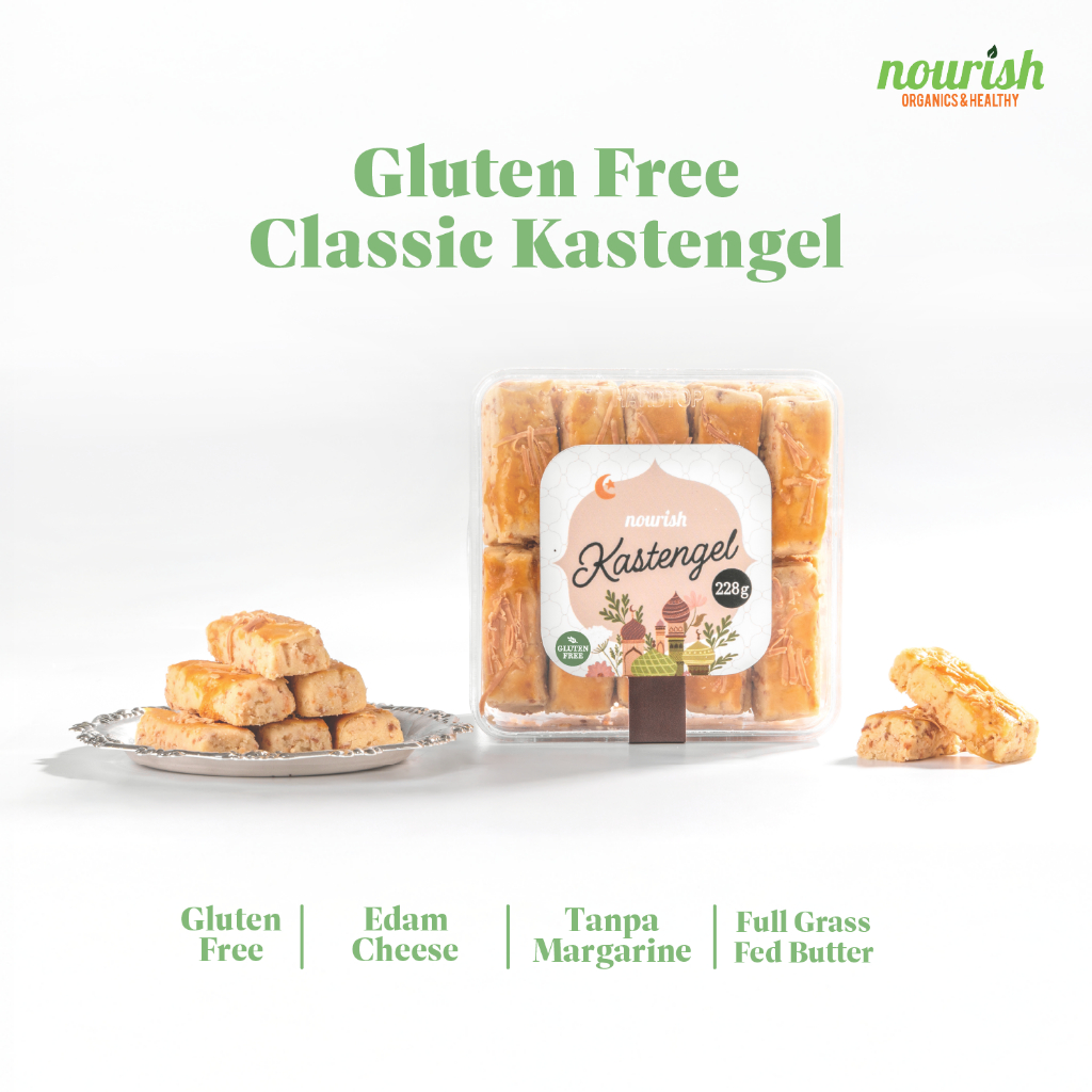 Gluten-Free Kastengel - Kastangel Bebas Gluten Dengan Keju Edam 228gr