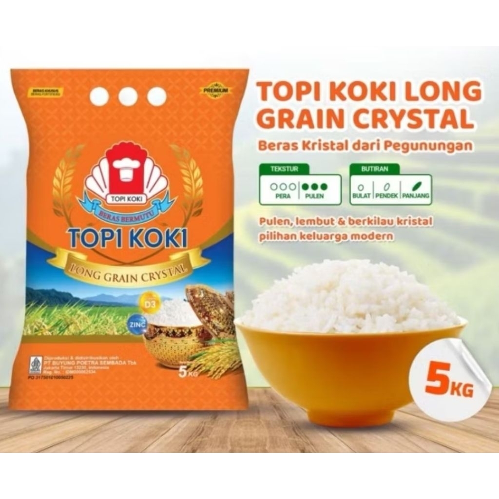 BERAS TOPI KOKI 5KG