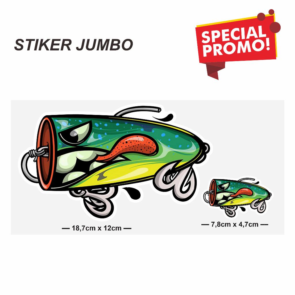 Stiker Pancing Logo Brand Terkenal - Tahan Air untuk Kotak Lure Murah Cutting  20