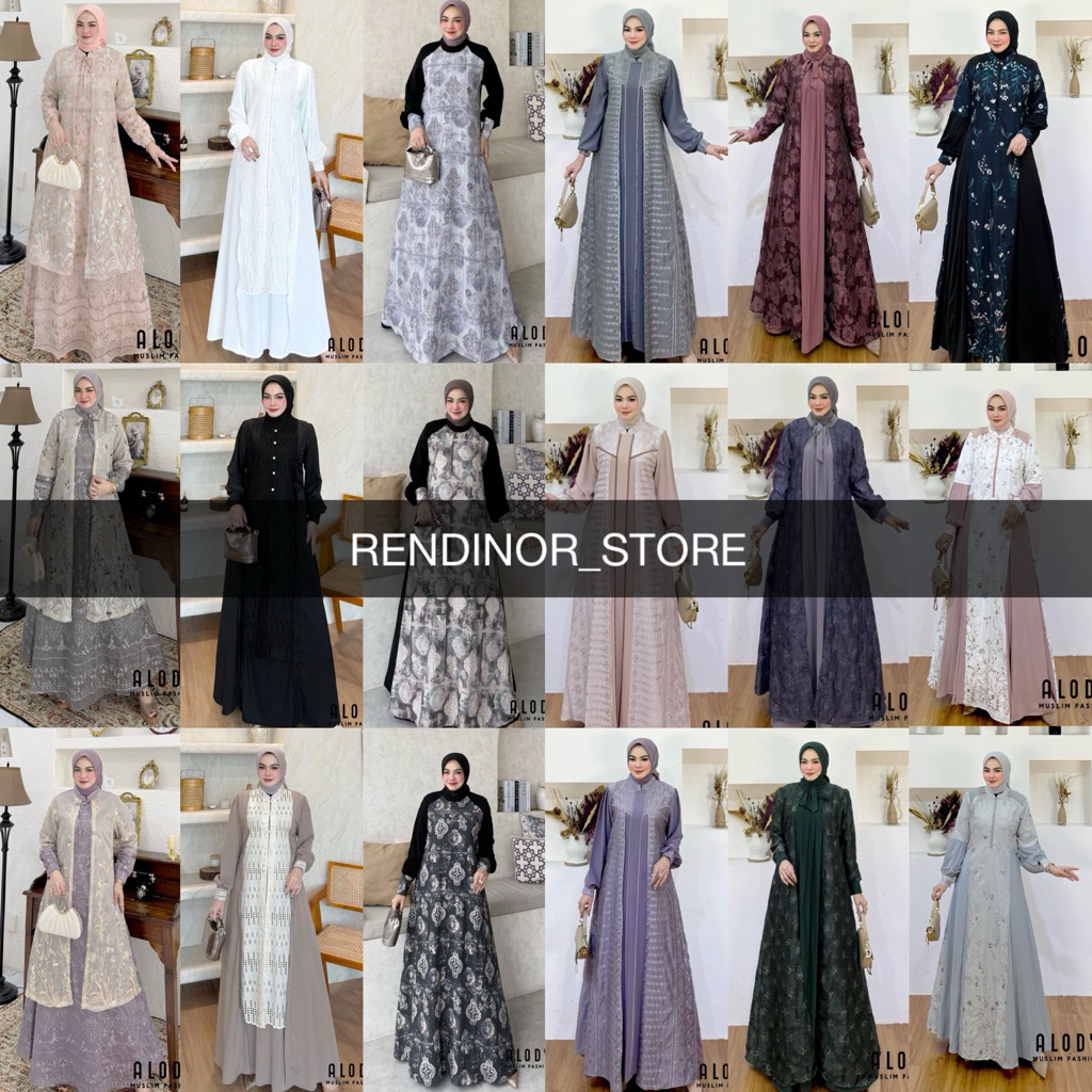 SHAKIRA FAIZHA LARISA YAMILLA MAHIRA HAMIDA GAMIS DRESS BY ALODY READY SIAP KIRIM ADA SIZE JUMBO