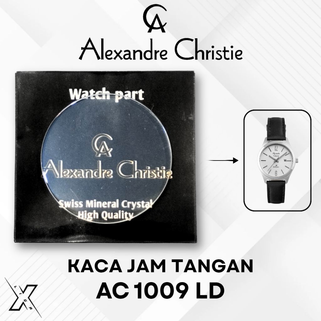 Kaca Jam Tangan Alexandre Christie AC 1009 LD