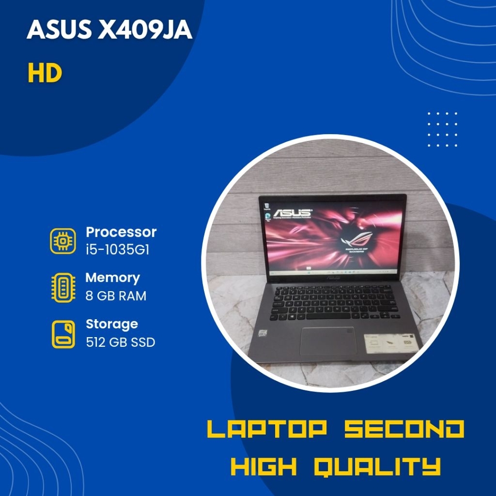 ASUS X409JA i5-1035G1/RAM 8GB/SSD 512GB/HD
