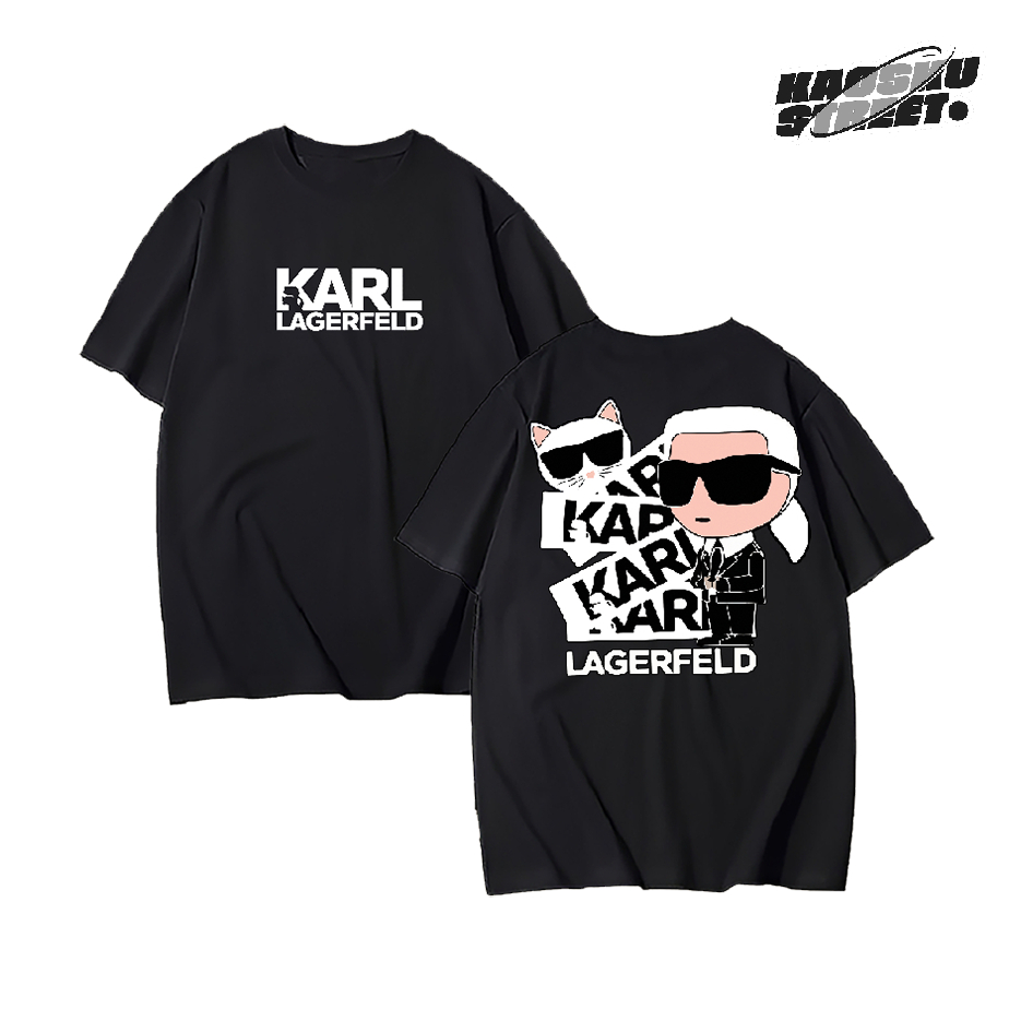 Kaosku Street Kaos KARL LAGERFELD Regular Fit Cotton Baju Pria Lengan Pendek Atasan Tshirt Distro
