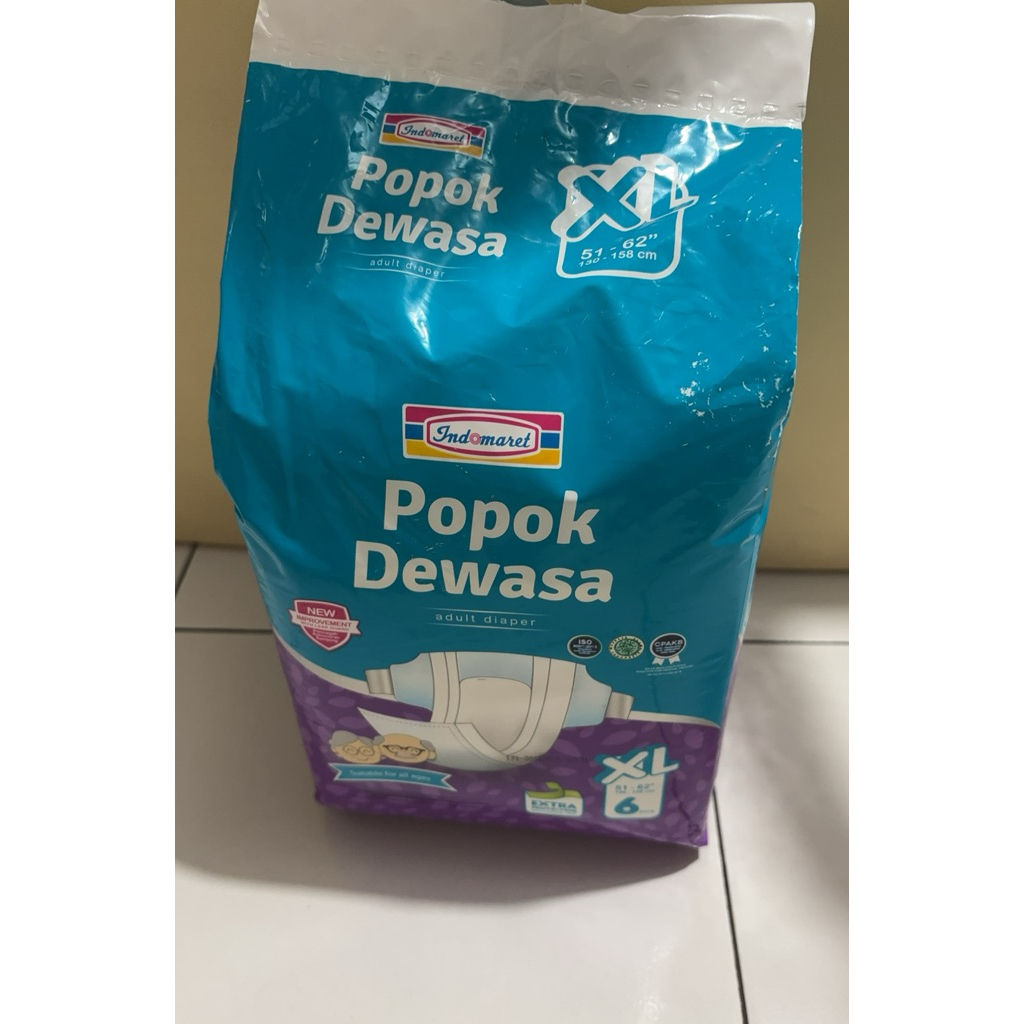 Popok Dewasa Perekat XL isi 6 Pcs Indomaret