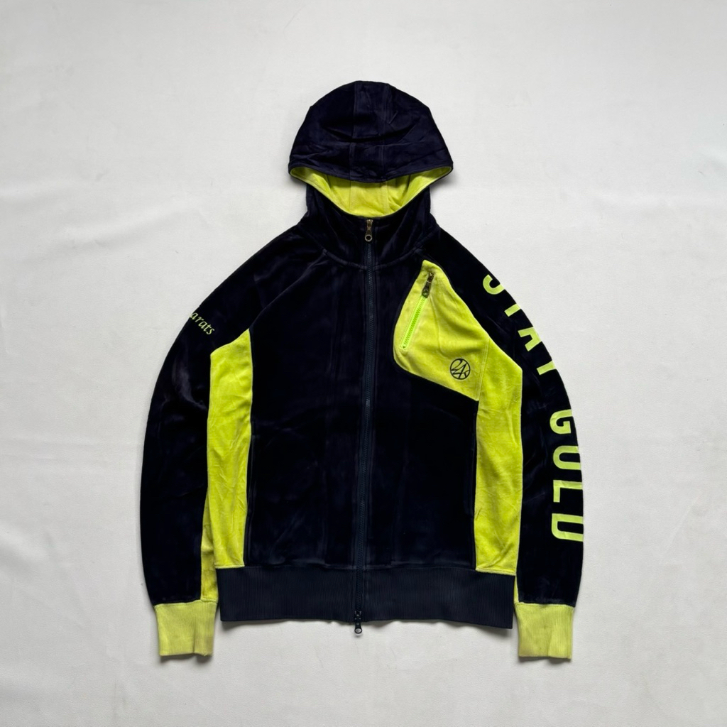 24Karats Gold Diggers Velvet Zip Hoodie