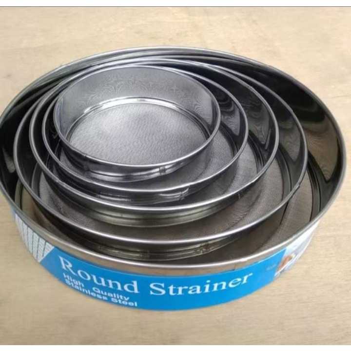 Ayakan Tepung Stainless Steel Halus Anti Karat – Saringan Tepung Baking Powder Sugar Filter Mesh Kua