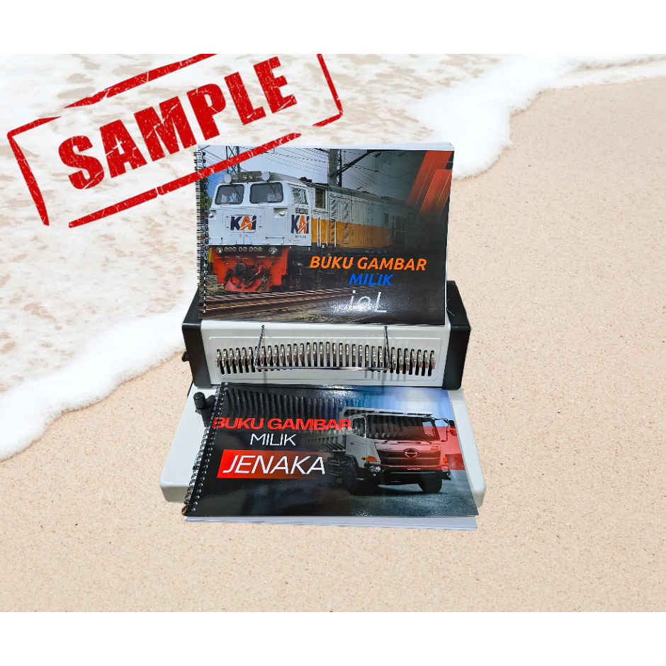 Buku gambar F4 tebal isi 20 lembar kertas BC jilid spiral