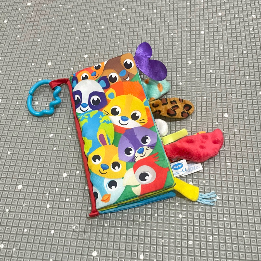 PRELOVED Playgro Tails Of The World Sensory Book | Mainan Stimulasi Sensorik Bayi Pram Mainan Anak B