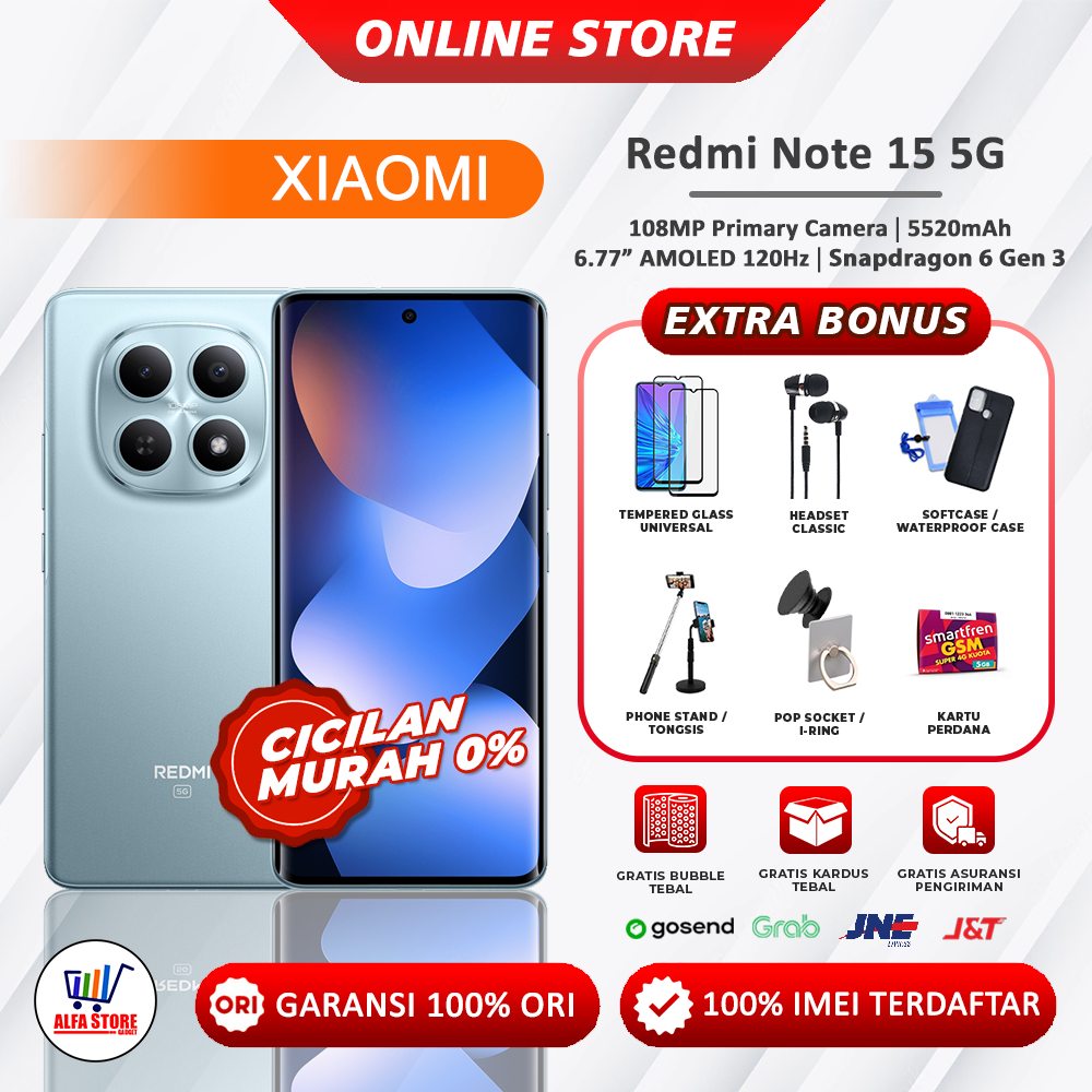 Xiaomi Redmi Note 15 5G Ram 6/128GB Ram 8/256GB Ram 12/512GB Note 15 4G Ram 6/128GB Ram 8/128GB Ram 