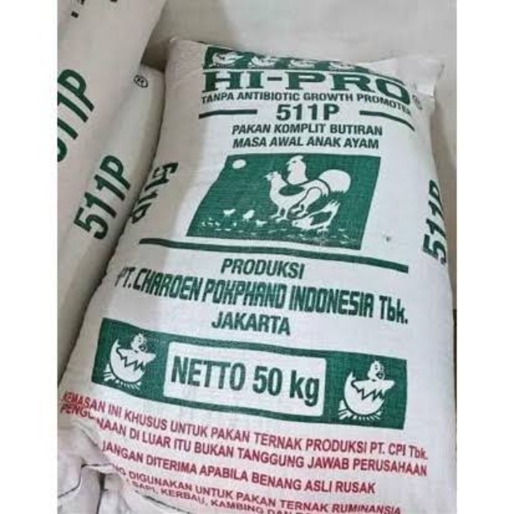 Pakan Ayam 511P Charoen Pokphand - Pur Ayam Starter Masa Awal