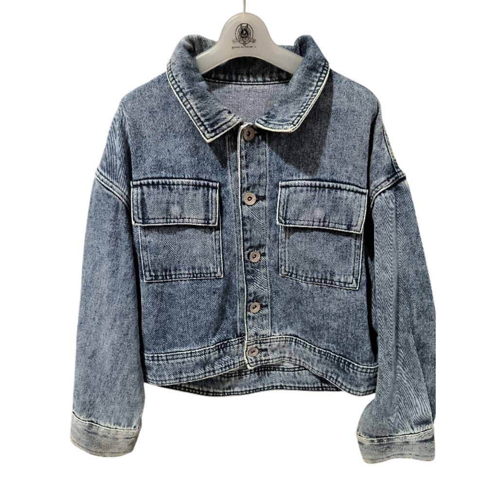 Jaket  Crop jeans Anak GU Size 140