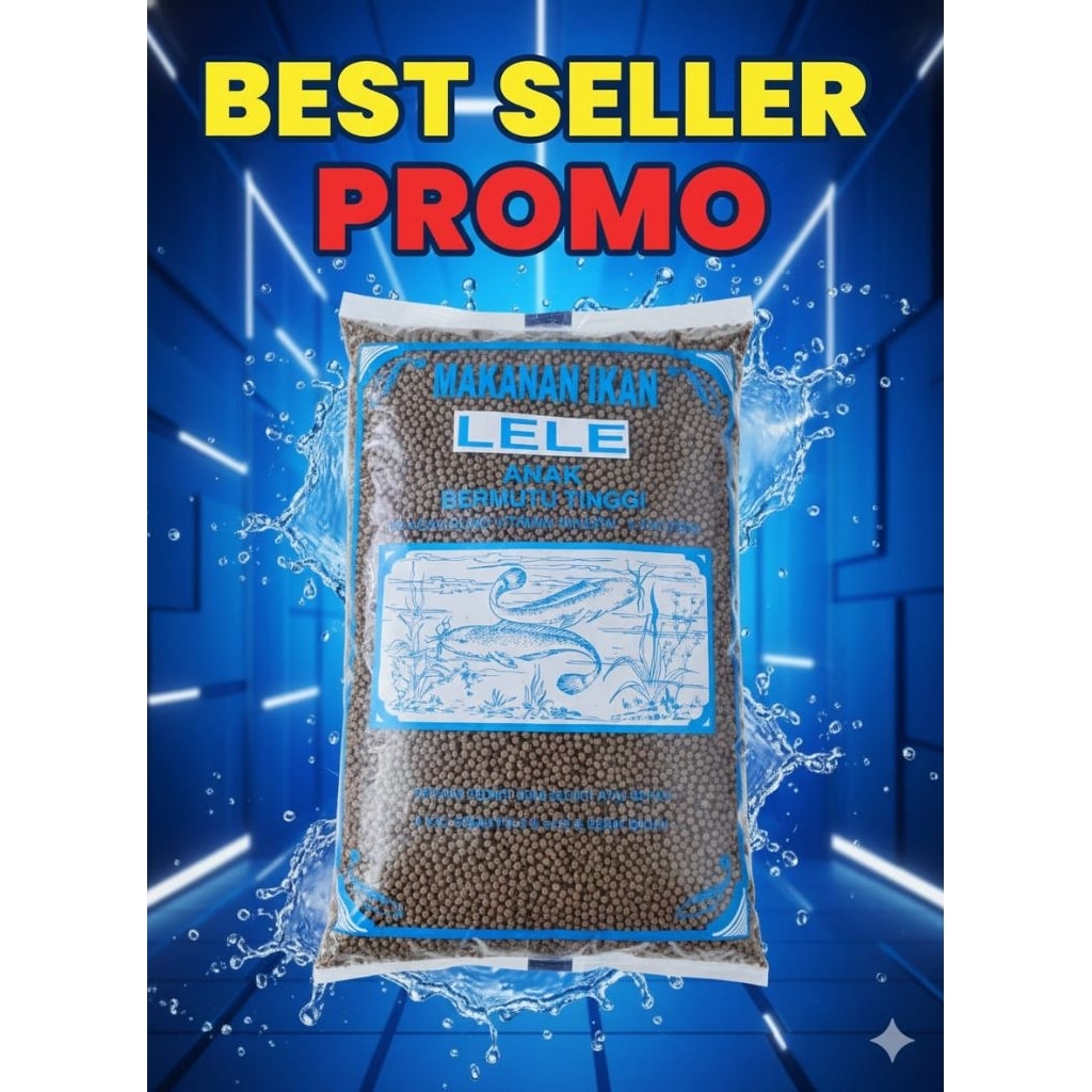 pakan ikan lele ukuran 2mm - tinggi protein, bagus untuk pembesaran