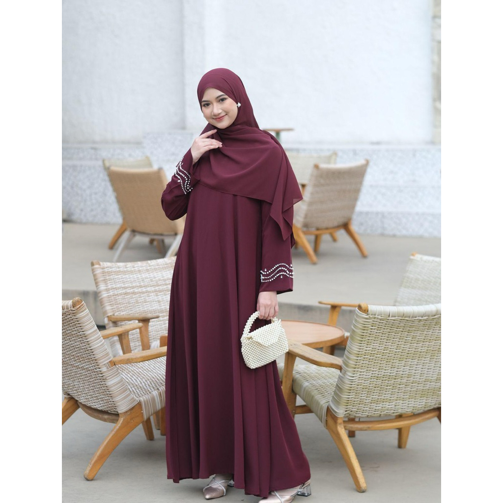 Abaya Turkey Diana Abaya Terbaru 2026 Wanita Gamis Muslim Bordir dan Payet Mewah