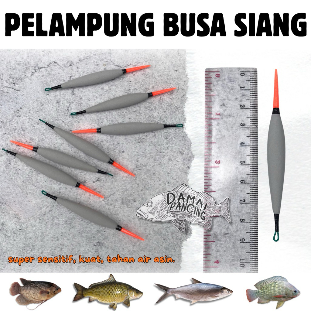 Pelampung Pancing Busa Jarum Lumut Lumutan Ikan Nila Super Sensitif Warna Abuabu