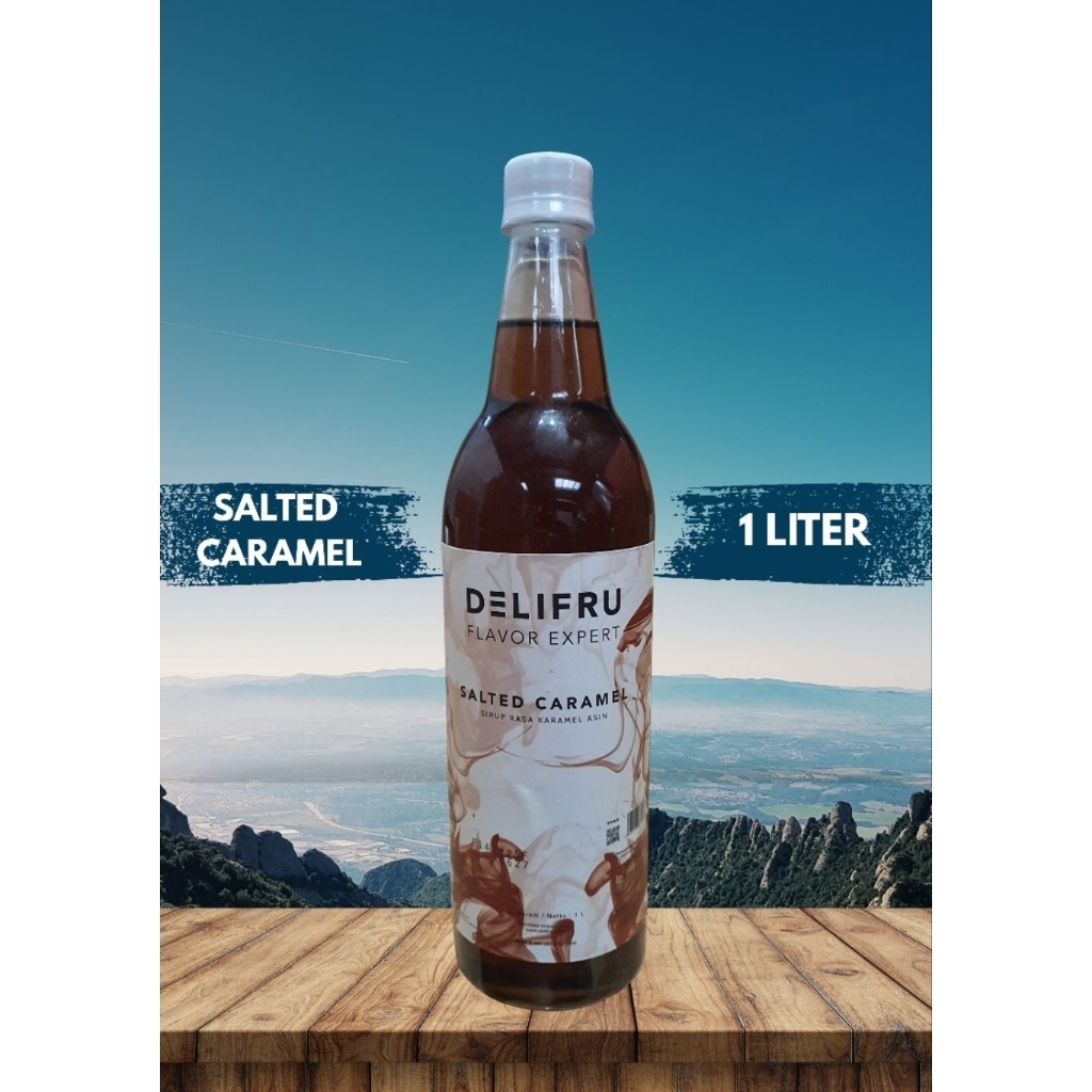 DELIFRU SYRUP SALTED CARAMEL 1 LITER