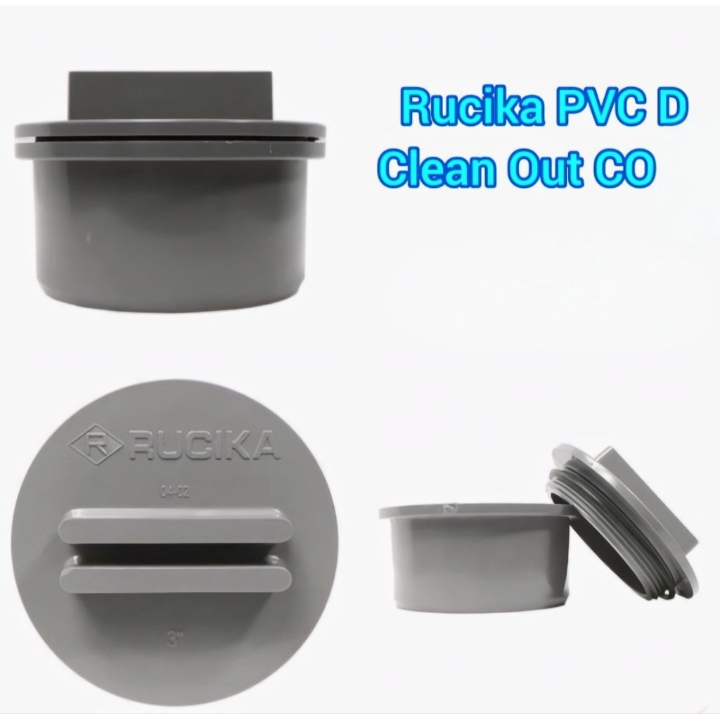 Clean Out PVC D 2 inch CO PVC 2" Tutup Septic Tank PVC 2 inch Tutup Filter Chlorinator  CO PVC D 2"