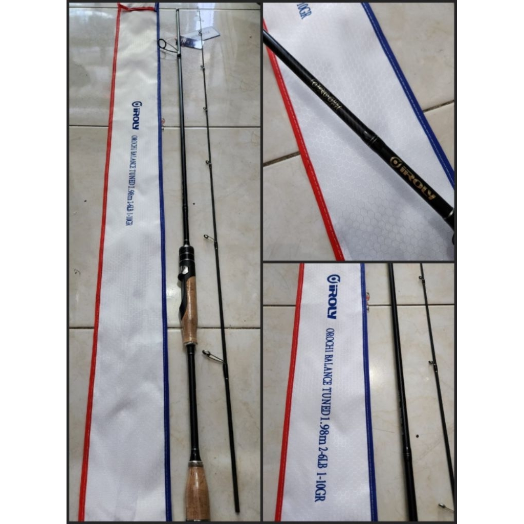 Joran iroly orochi balance 26,ULTRALIGHT 198cm+ 210cm solid carbon - Anugrah Pancing