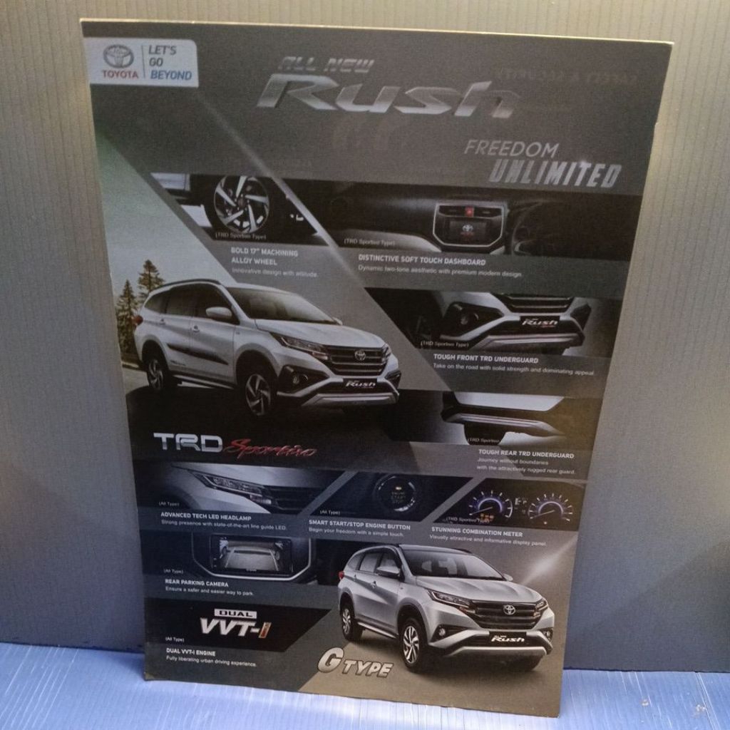 poster brosur leaflet katalog Toyota all New rush
