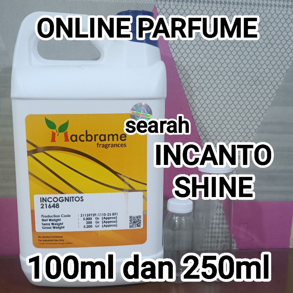 INCOGNITOS 100ml dan 250ml by MACBRAME