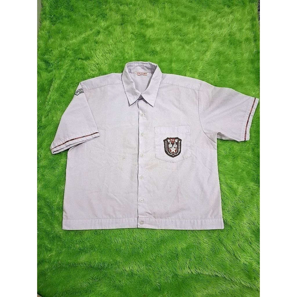 Baju kemeja seragam putih lengan pendek anak sd bpk penabur size XL