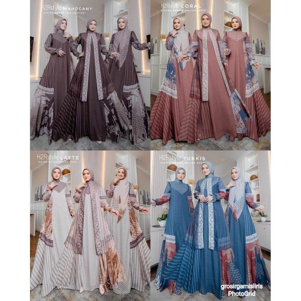 Gamis Abaya Haliza An Najah by Haliza Abaya by Haliza Style| Abaya Haliza| Abaya printing| Gamis Leb