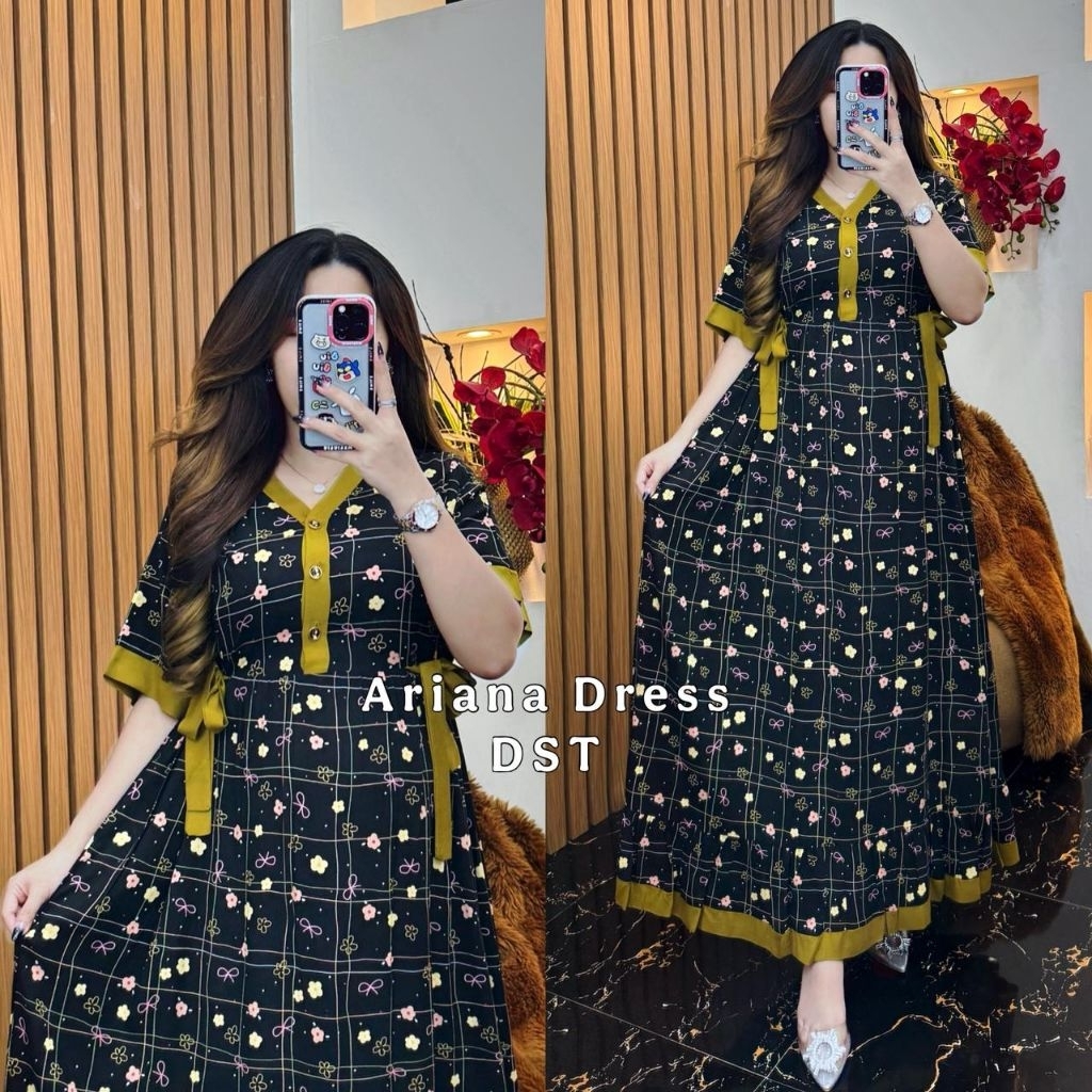 ARIANA DRESS DST / DRESS DST / LONG DRESS / TALI KIMONO / BY DST COLLECTION L