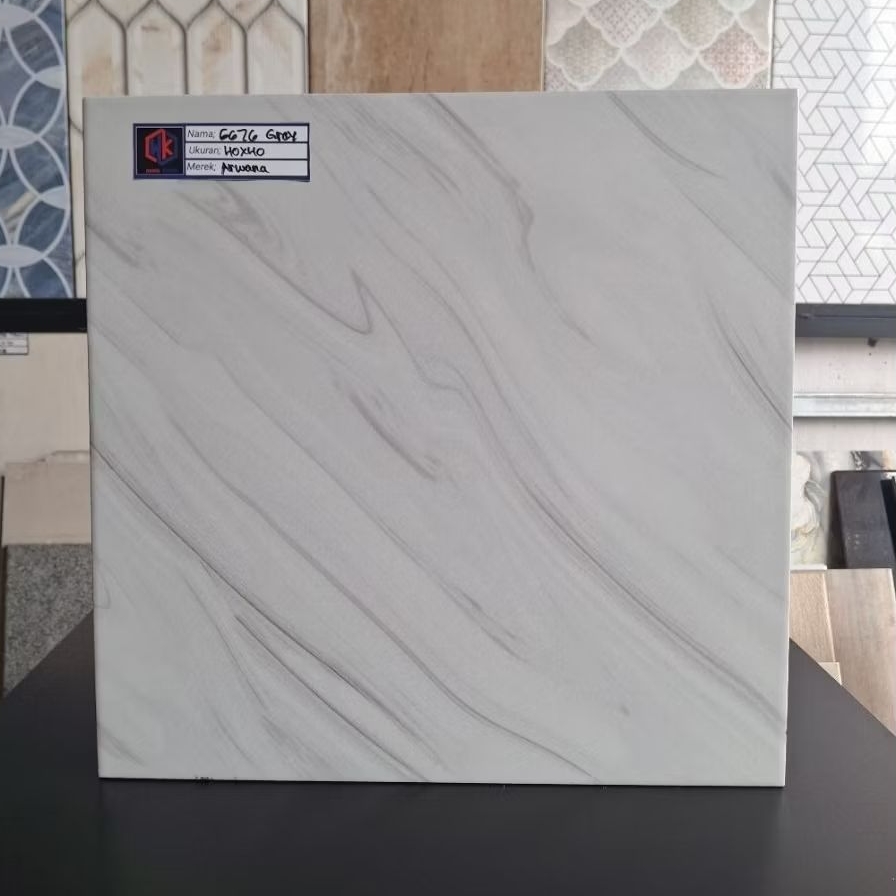 Keramik Lantai 40x40 6676 Grey || Arwana