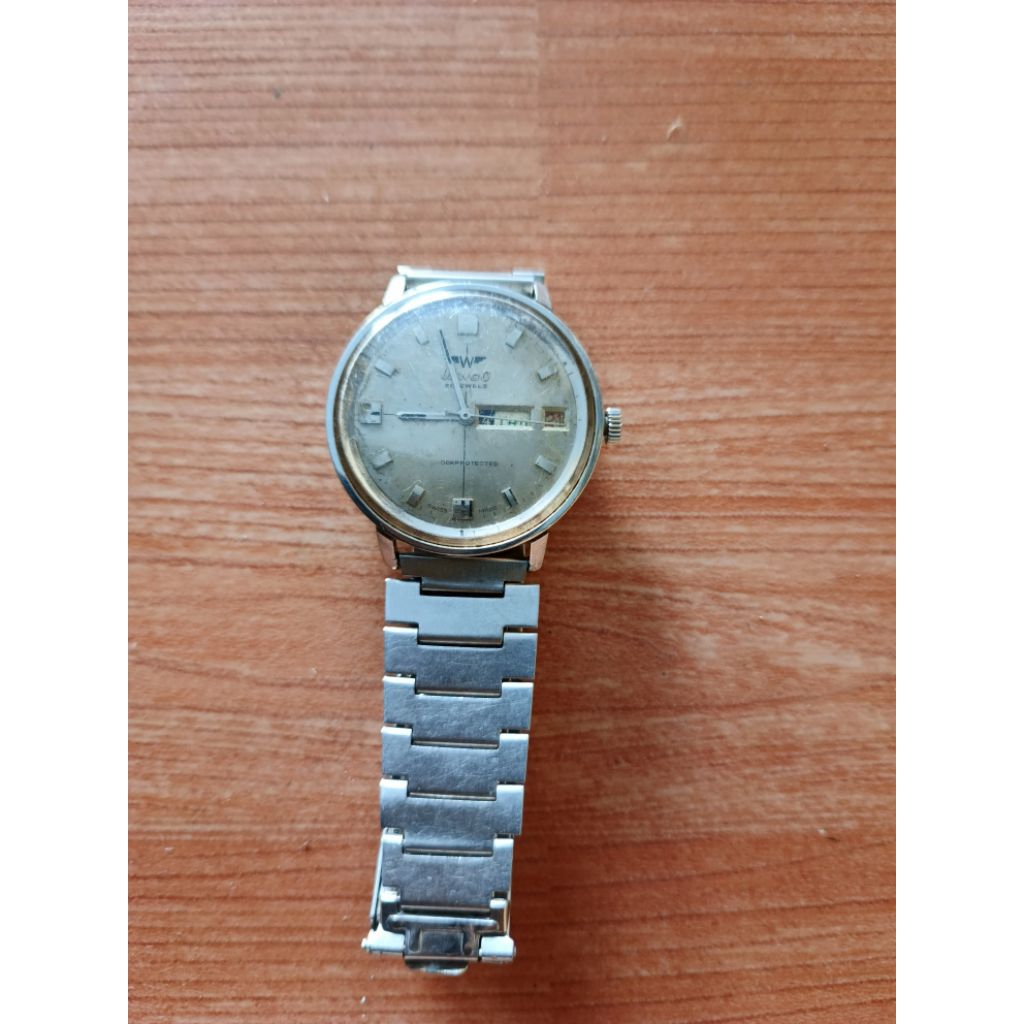 jam tangan jadul merk wingo original normal otomatis