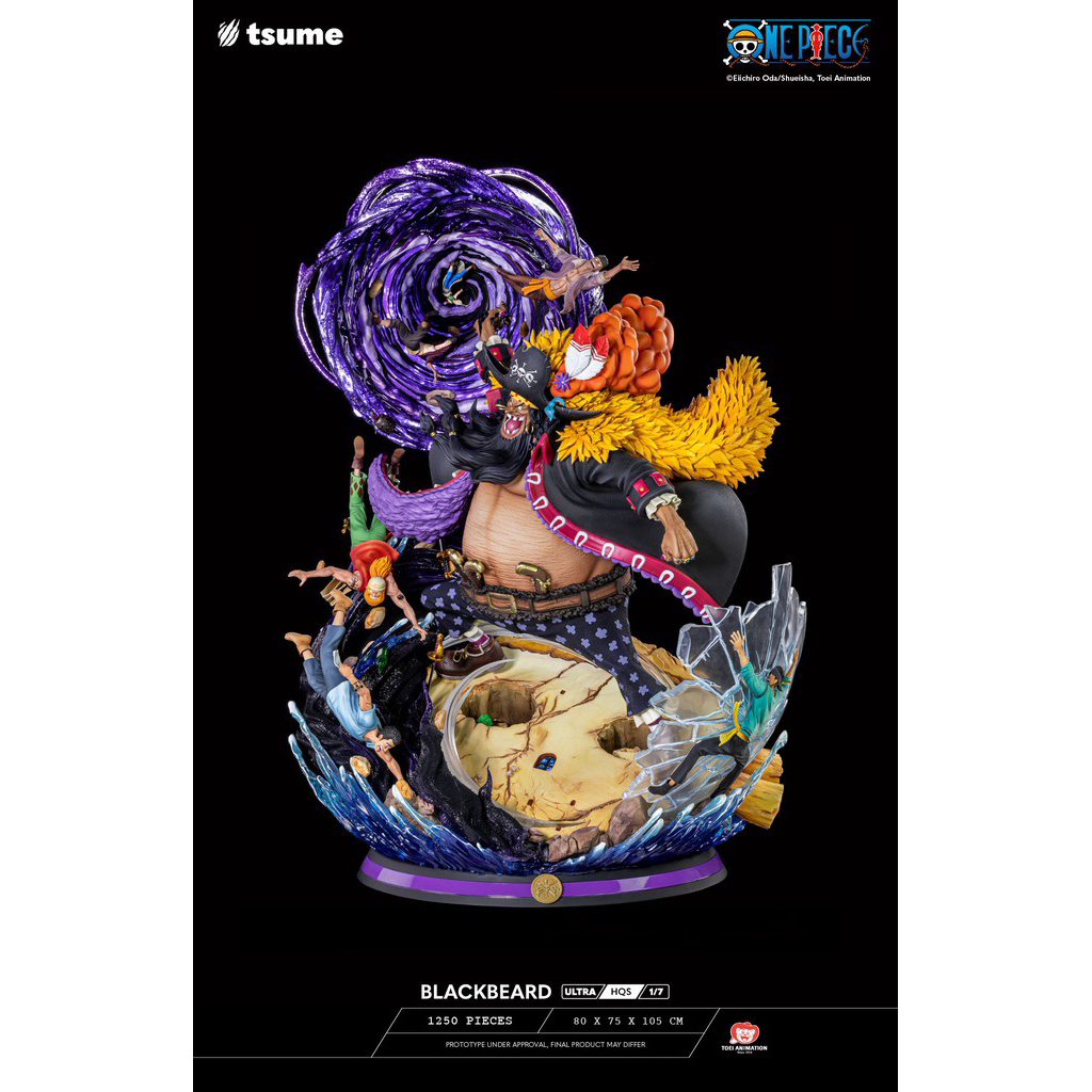 Tsume Art Ultra HQS+ Blackbeard Marshall D. Teach Kurohige One Piece Statue New In Stock Rare