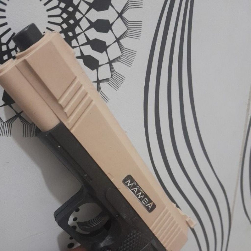 P377 mainan pistol anak Glock desain simulasi aman untuk anak. secreet agent SNI