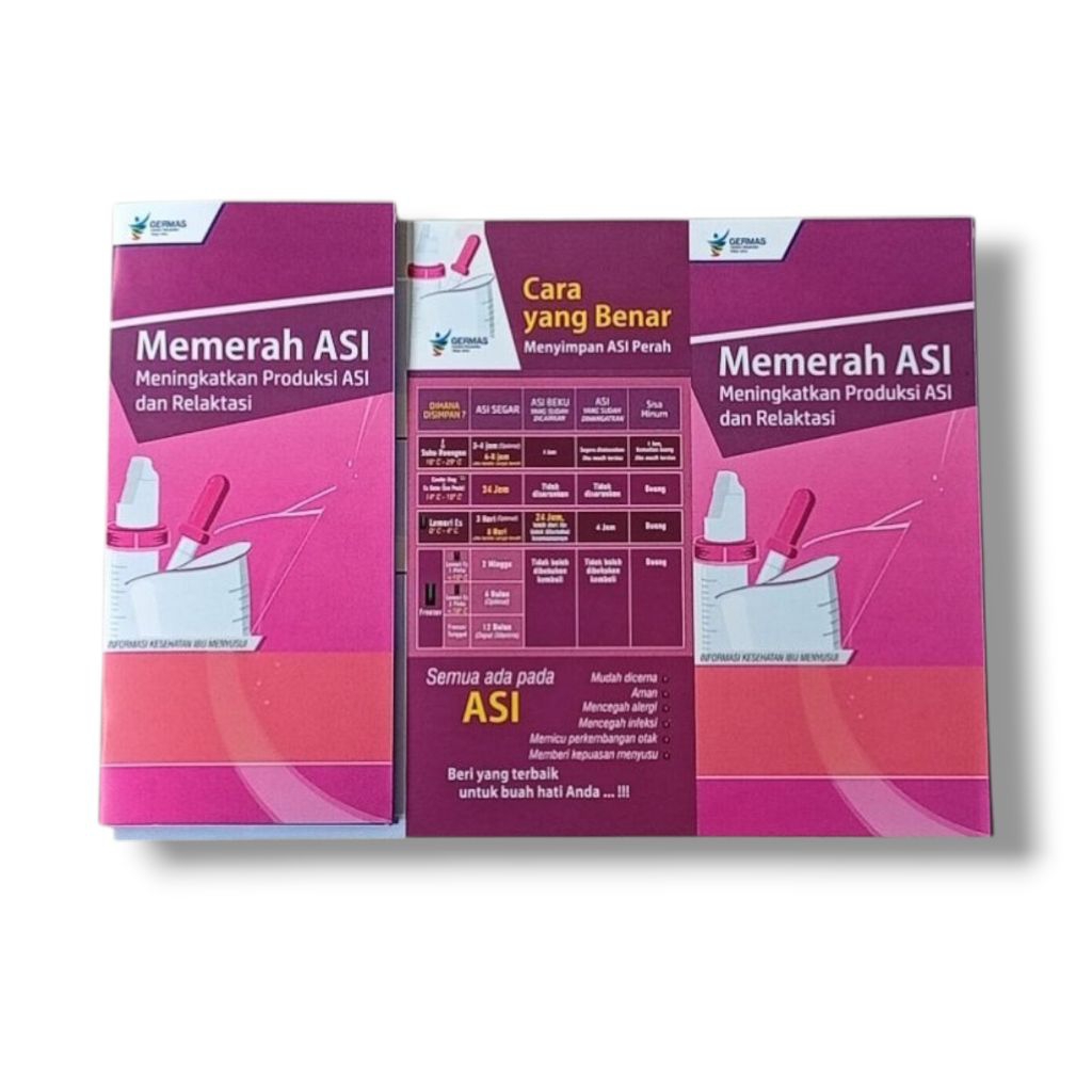 Leaflet Edukasi ASI | Cara Memerah ASI & Penyimpanan ASI | Brosur Kesehatan