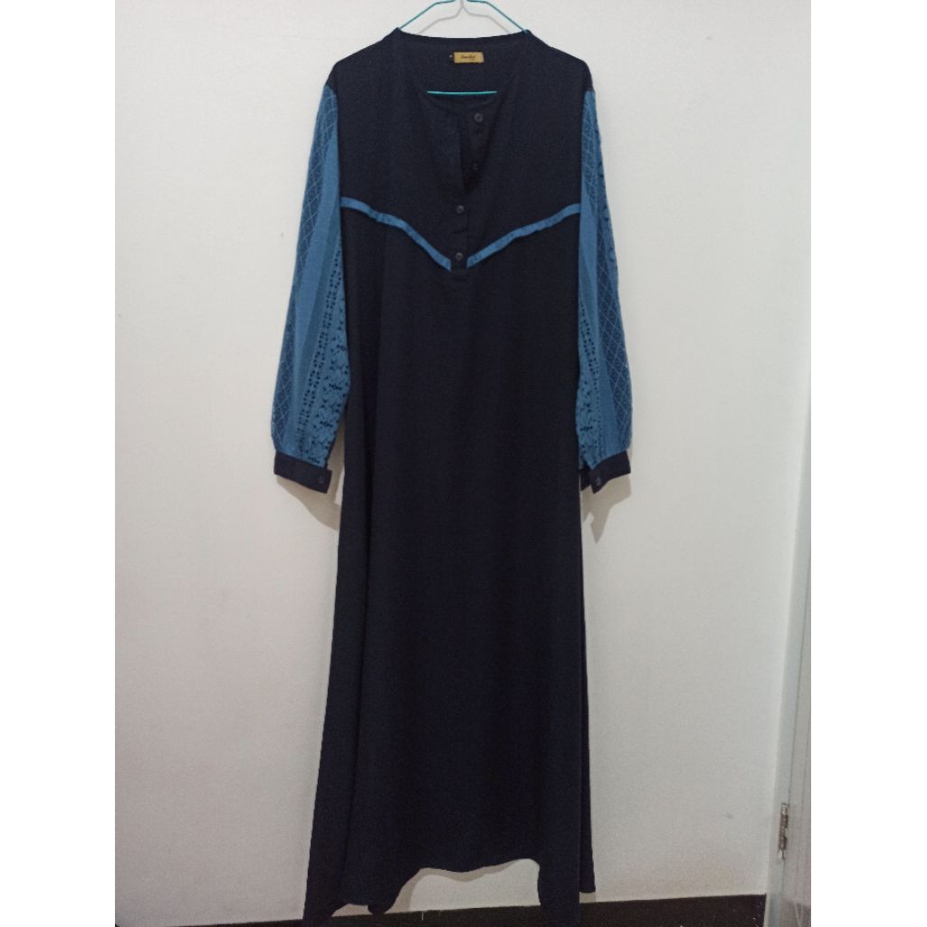 preloved gamis zanuba size L navy