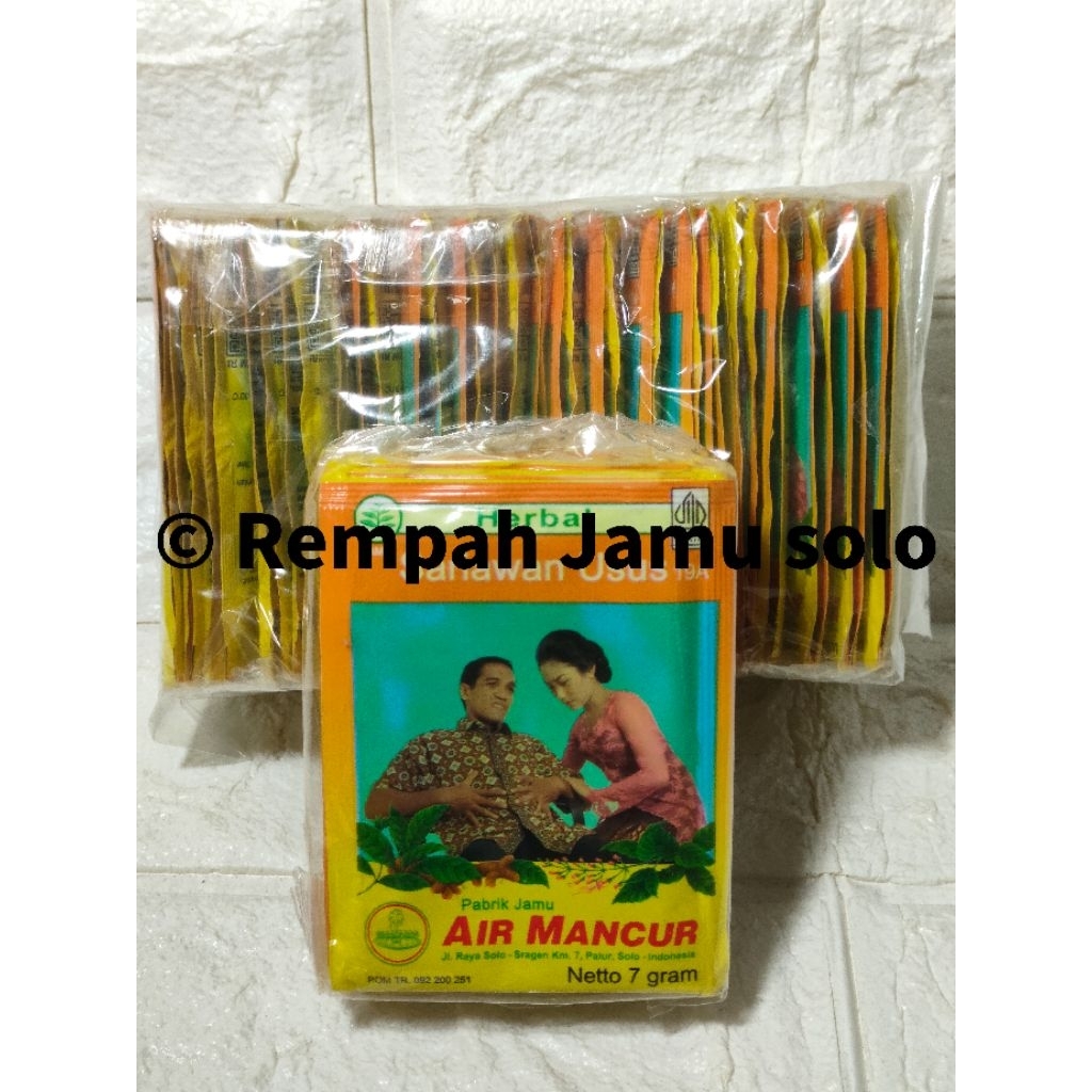 Jamu Sariawan Usus 19A Air Mancur isi 1 Pak 50 Bungkus