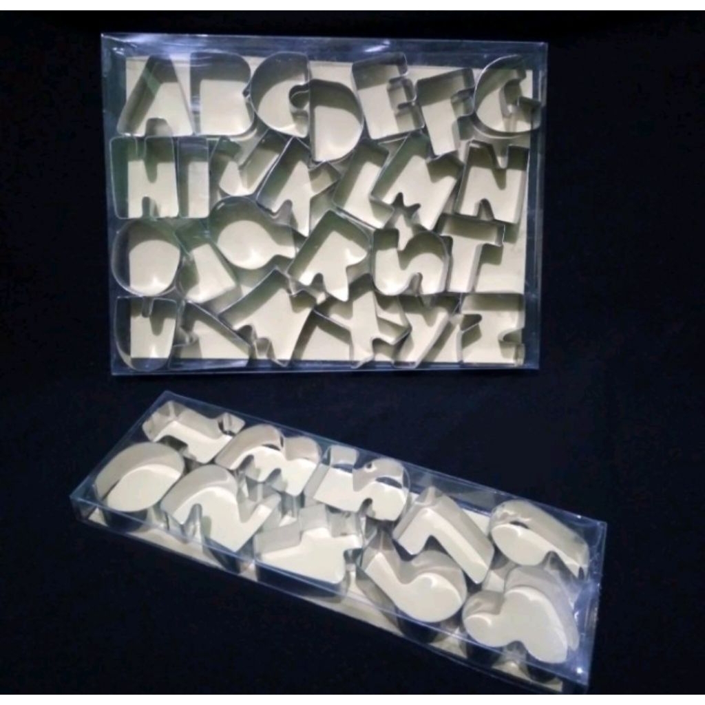 TERMURAHH Cetakan Wortel Huruf A-Z Cetakan Cutter Garnish Hiasan tumpeng Cetakan Kue Nugett Cetakan 